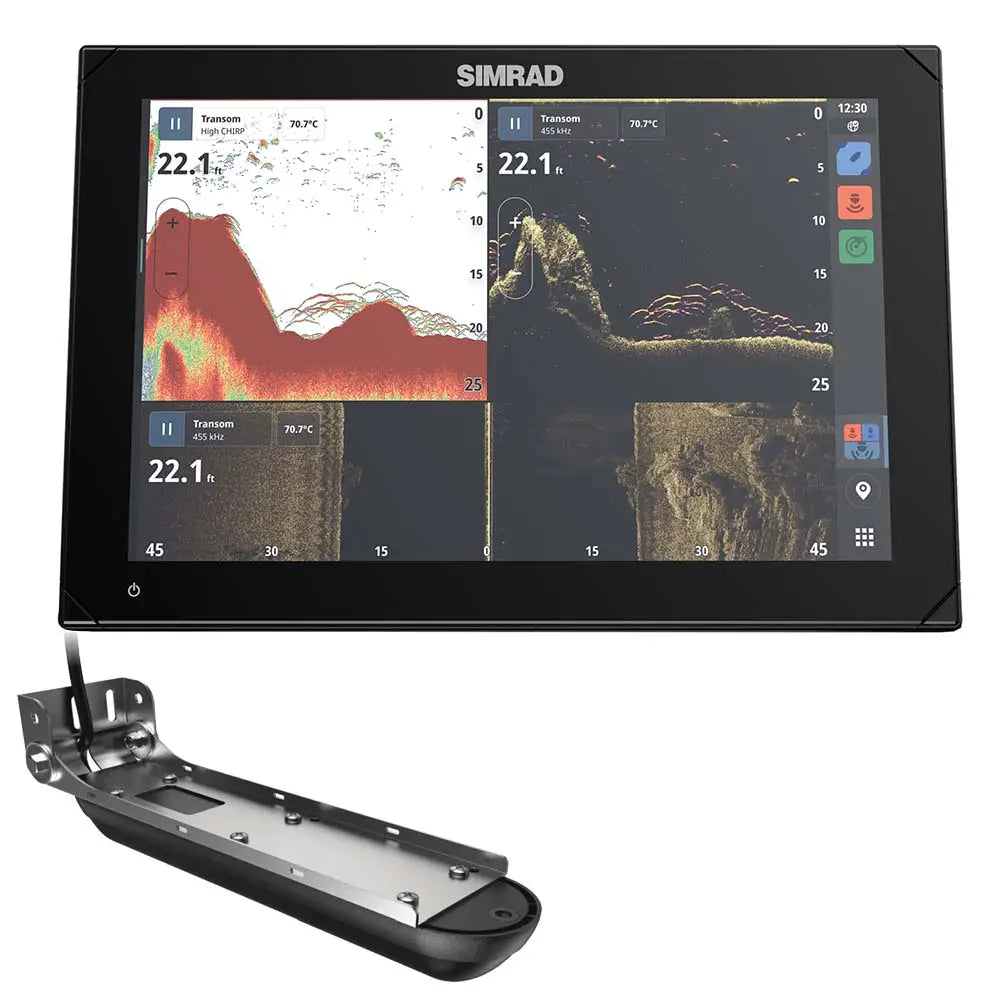 Simrad NSX 3012 12’’ Combo Chartplotter Fishfinder w/Active Imaging 3-in-1 Transducer [000-15367-001] - GPS