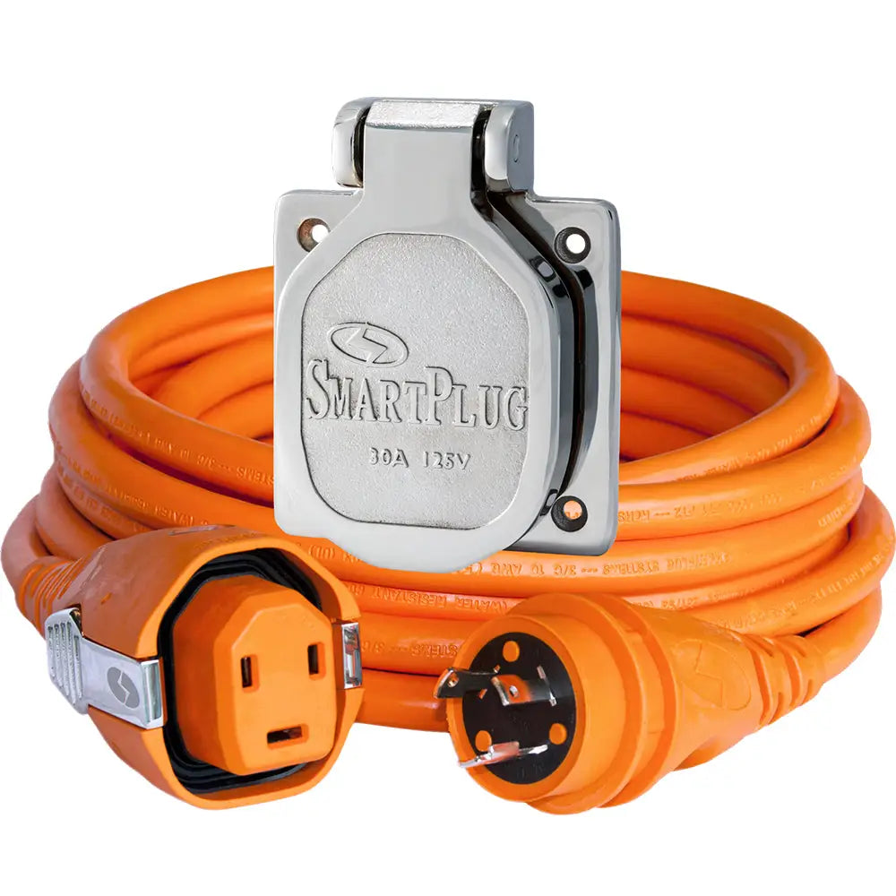 SmartPlug 30 AMP Dual Configuration Cordset Stainless Steel Inlet Combo - 50 [C30503BM30NT] - Shore Power