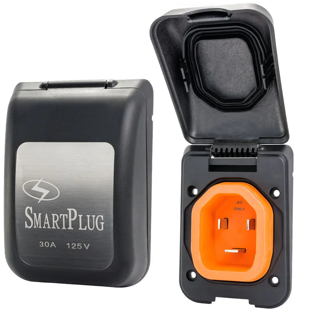 SmartPlug 30 AMP Male Non-Metallic Inlet Cover - Black [BM30PB] - Shore Power