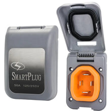 SmartPlug 50 AMP Male Non-Metallic Inlet Cover - Grey [BM50PG] - Shore Power