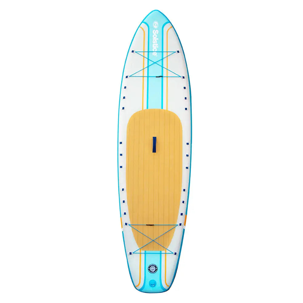 Solstice Watersports 10’6’’ Rambler Inflatable Stand-Up Paddleboard/Kayak 2-In-1 Kit w/Seat Convertible Paddle - Orange