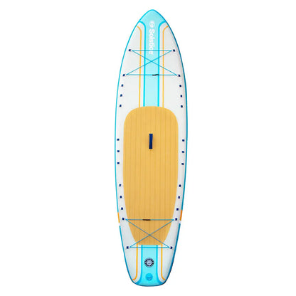 Solstice Watersports 10’6’’ Rambler Inflatable Stand-Up Paddleboard/Kayak 2-In-1 Kit w/Seat Convertible Paddle - Orange