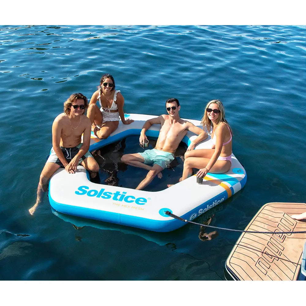 Solstice Watersports 86’’ Hex Mesh Dock [38150] - Inflatable Docks & Mats