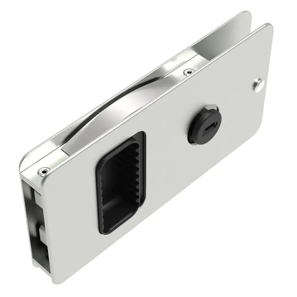 Southco Flush Sliding Door Latch - Square - Aluminum [MF-01-110-60] - Latches