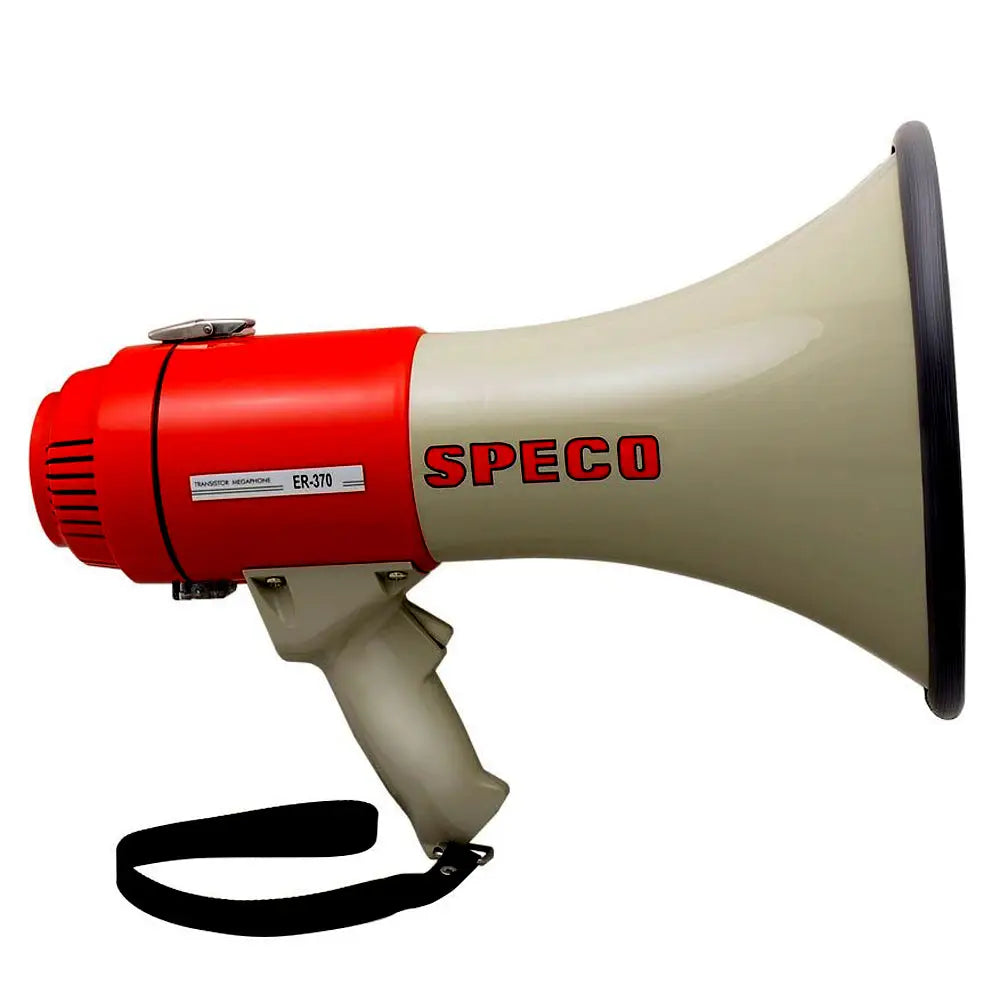 Speco ER370 Deluxe Megaphone w/Siren - Red/Grey - 16W [ER370] - Horns
