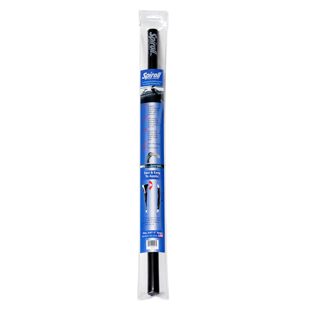 Spiroll Chafe Guard Black f/Lines up to 3/4’’-1’’ Diameter [SPL-24-B-CG] - Anchoring Accessories