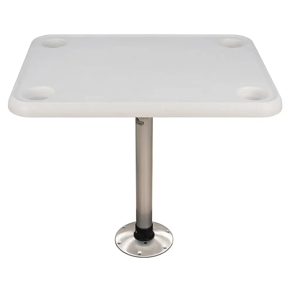 Springfield 16’’ x 28’’ Rectangle Table Package - White Thread-Lock [1690107] - Seating