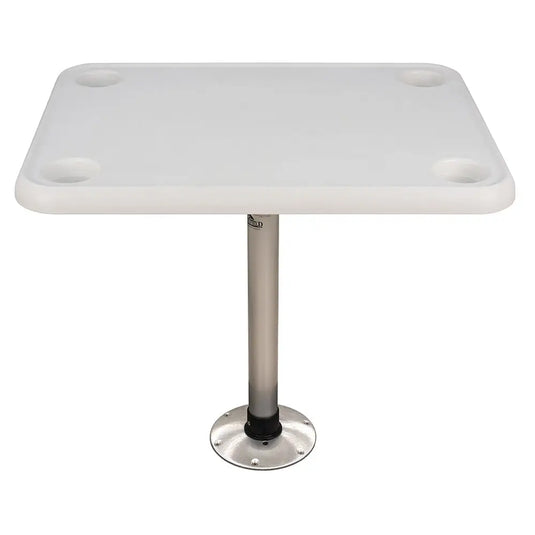 Springfield 16’’ x 28’’ Rectangle Table Package - White Thread-Lock [1690107] - Seating