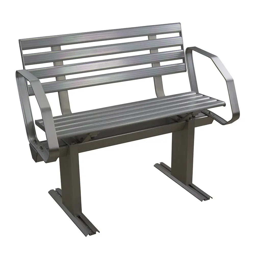 Springfield Aluminum Dock Bench w/Arms [1099050-2A] - Docking Accessories