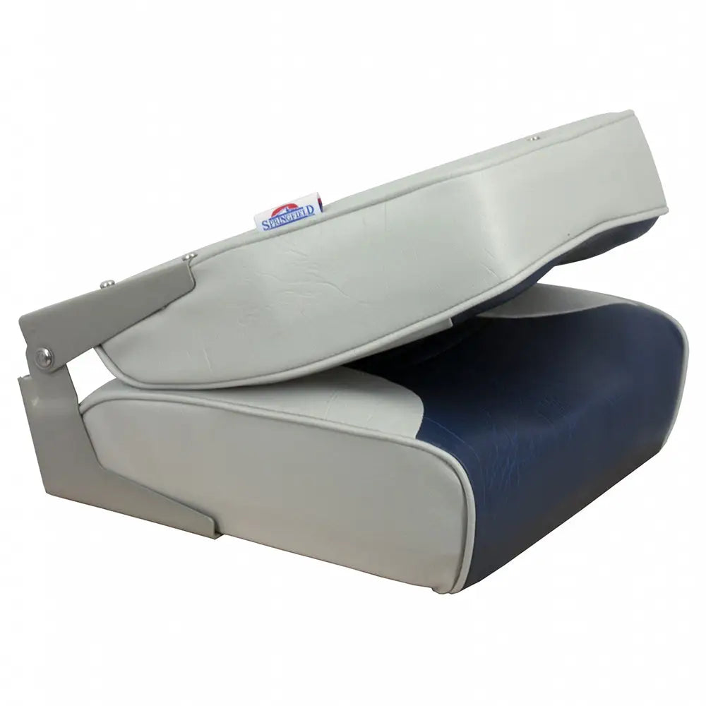Springfield Economy Multi-Color Folding Seat - Grey/Blue [1040651] - Seating