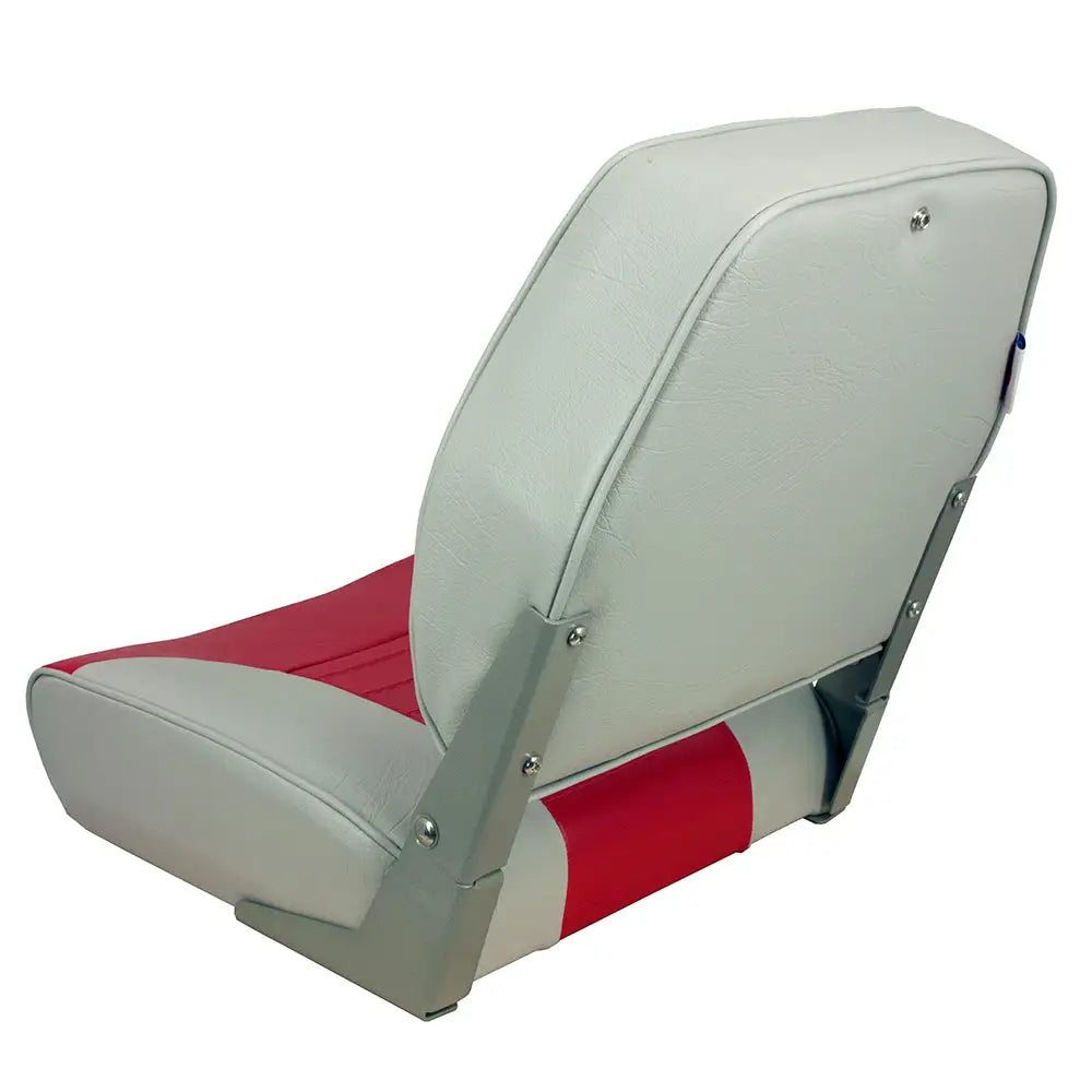 Springfield Economy Multi-Color Folding Seat - Grey/Red [1040655] - Seating