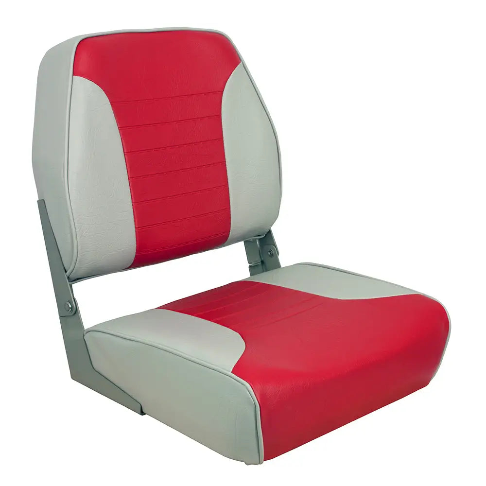Springfield Economy Multi-Color Folding Seat - Grey/Red [1040655] - Seating