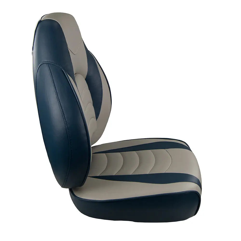 Springfield Fish Pro High Back Folding Seat - Blue/Grey [1041631-1] - Seating