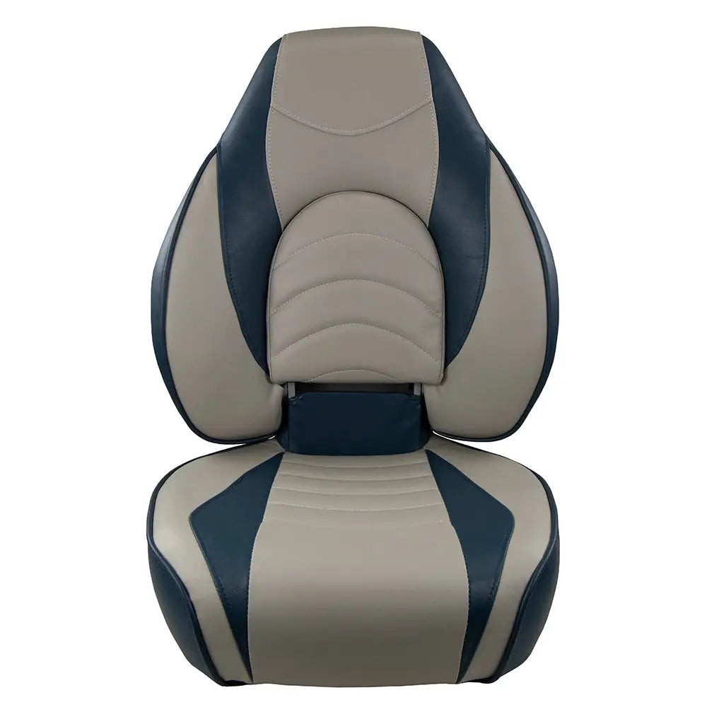 Springfield Fish Pro High Back Folding Seat - Blue/Grey [1041631-1] - Seating