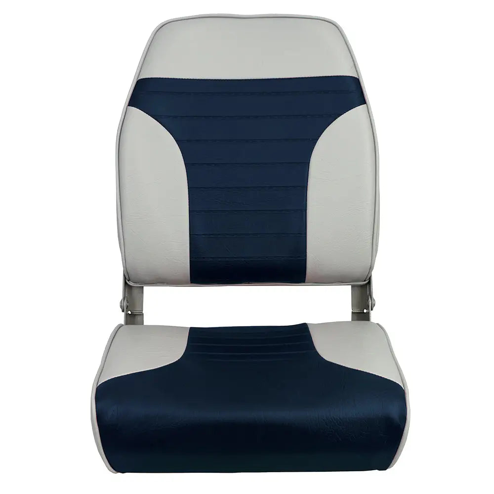 Springfield High Back Multi-Color Folding Seat - Blue/Grey [1040661] - Seating