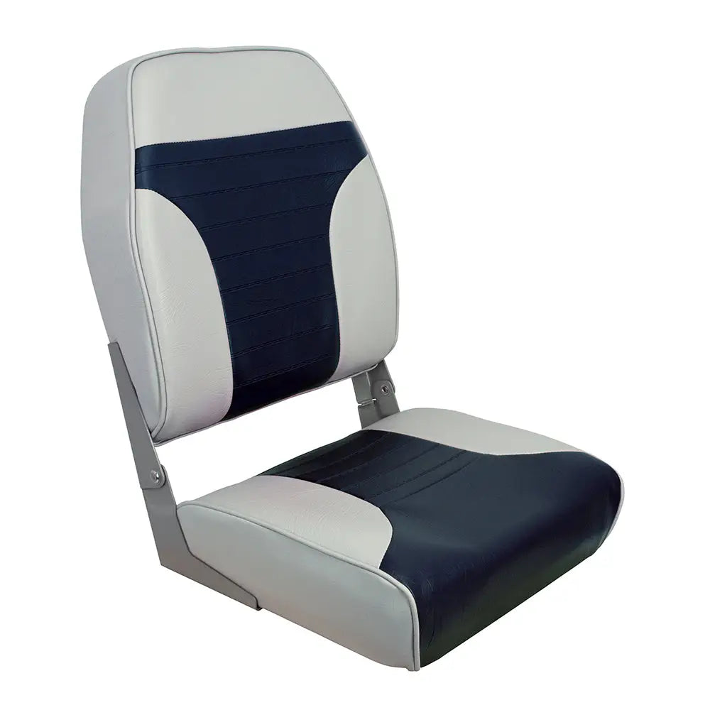 Springfield High Back Multi-Color Folding Seat - Blue/Grey [1040661] - Seating