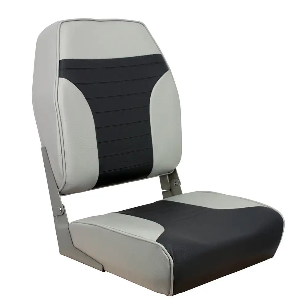 Springfield High Back Multi-Color Folding Seat - Grey/Charcoal [1040663] - Seating