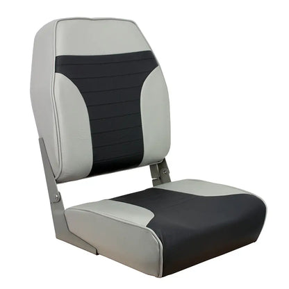 Springfield High Back Multi-Color Folding Seat - Grey/Charcoal [1040663] - Seating