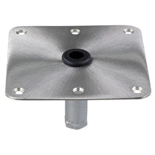 Springfield KingPin 7’’ x 7’’ Stainless Steel Square Base (Threaded) [1630001] - Seating