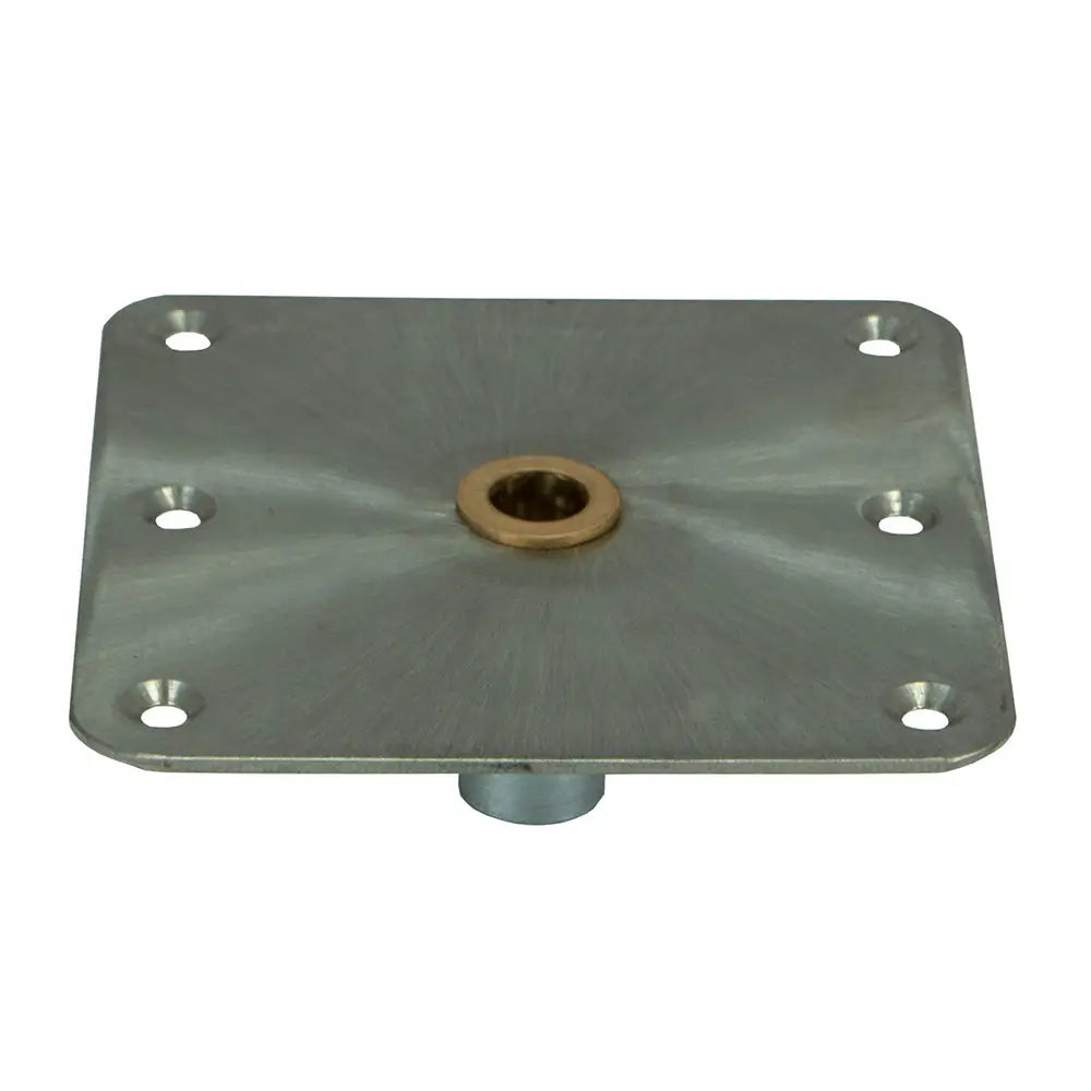 Springfield KingPin Standard Square Steel Base w/Brass - 7’’x7’’ [3620001-B] - Seating