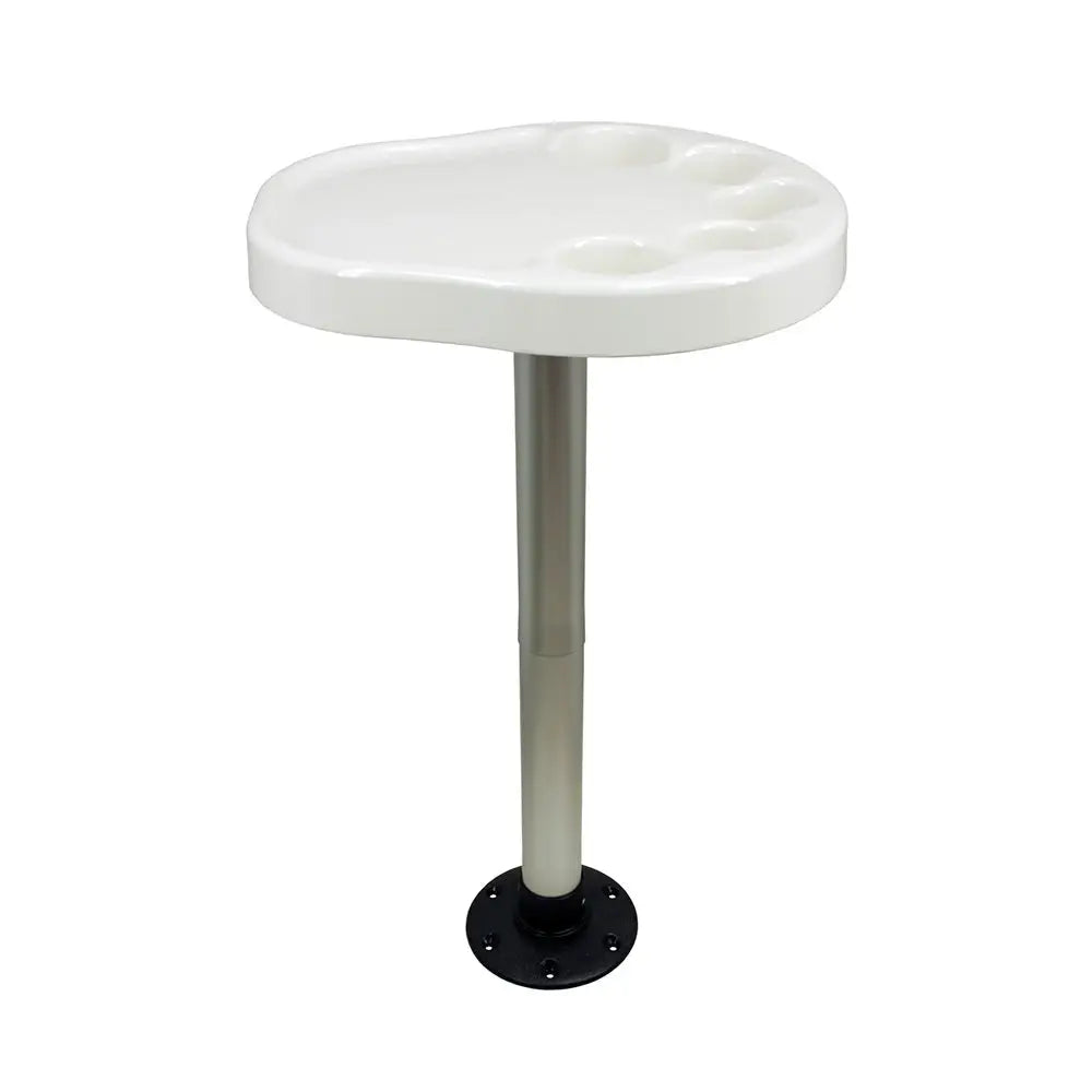 Springfield Party Platter Thread-Lock Surface Mount Table Package - White [1690901] - Deck / Galley