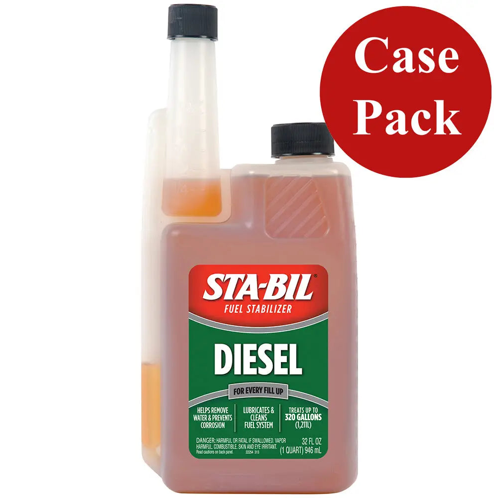STA-BIL Diesel Formula Fuel Stabilizer Performance Improver - 32oz *Case of 4* [22254CASE] - Cleaning