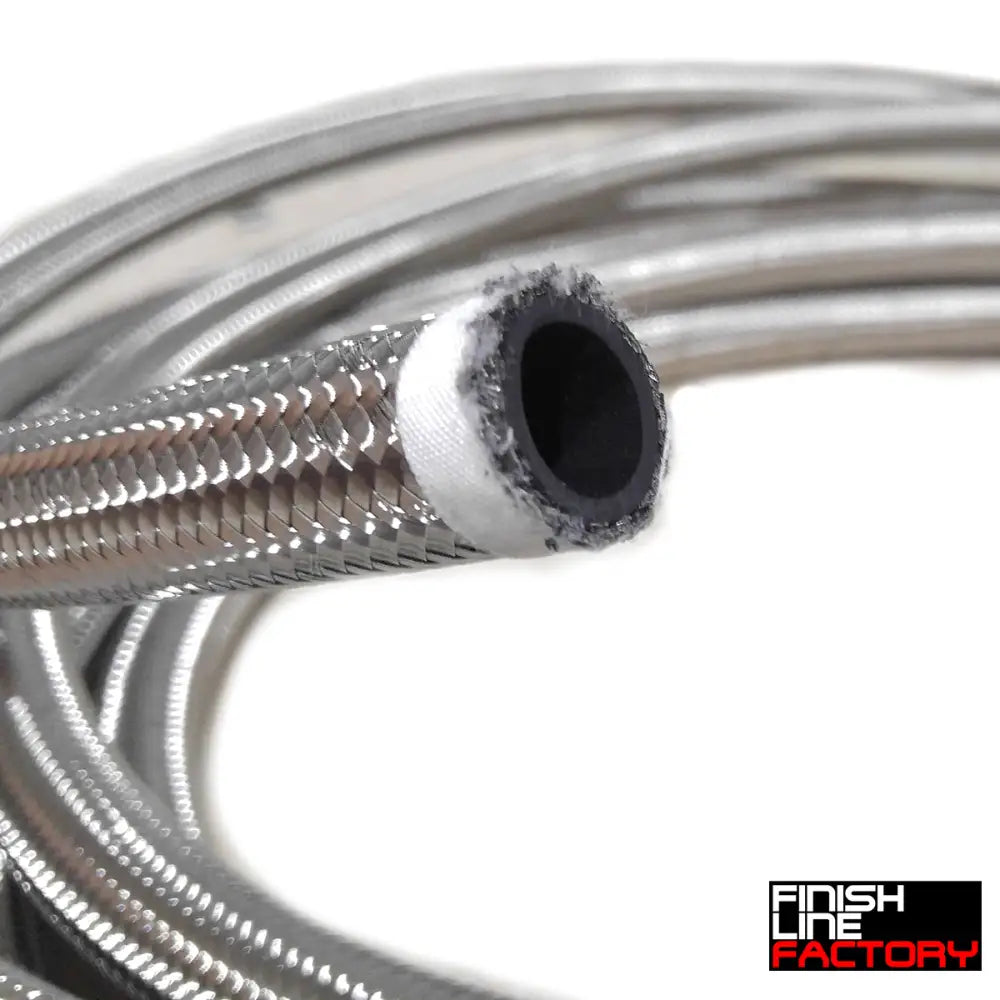 Stainless Steel Braided Hose (50 Foot Roll) - 12 AN - 11/16’’ ID - 31/32’’ OD