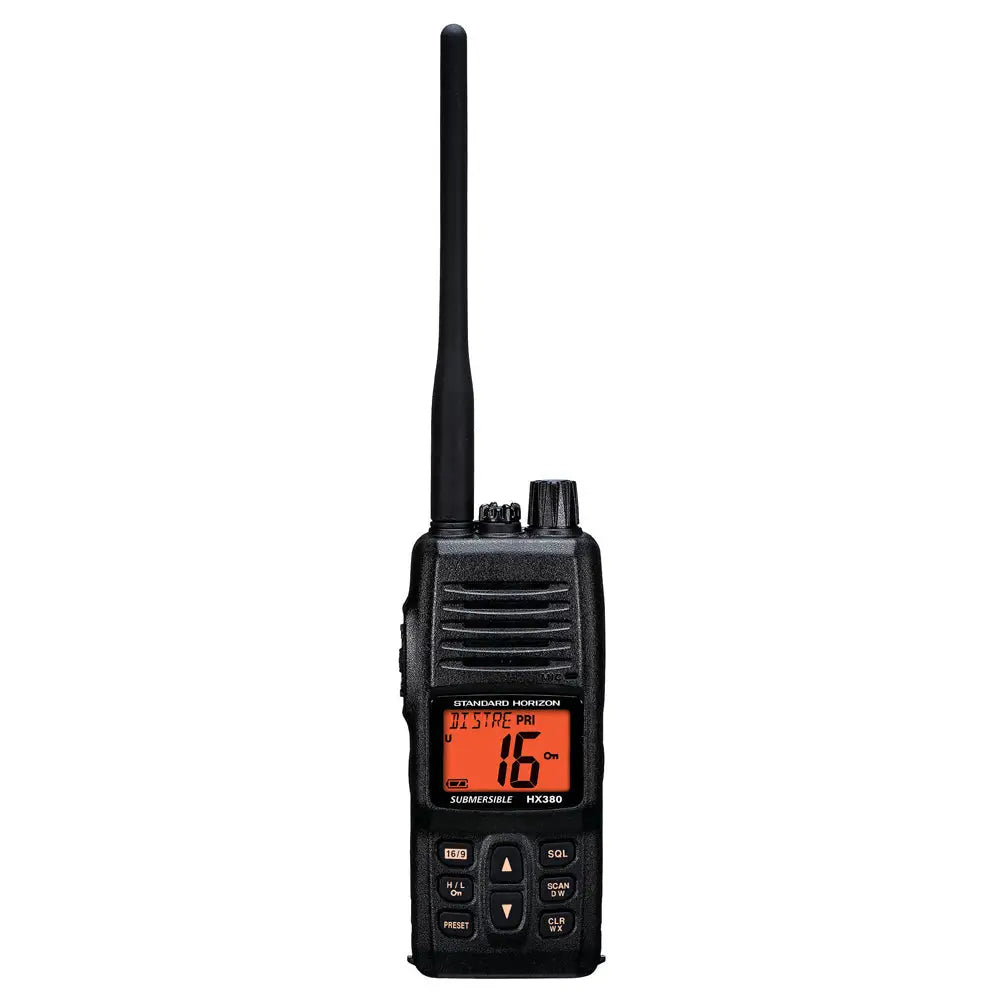 Standard Horizon HX380 5W Commercial Grade Submersible IPX-7 Handheld VHF Radio w/LMR Channels [HX380] - VHF - Handheld