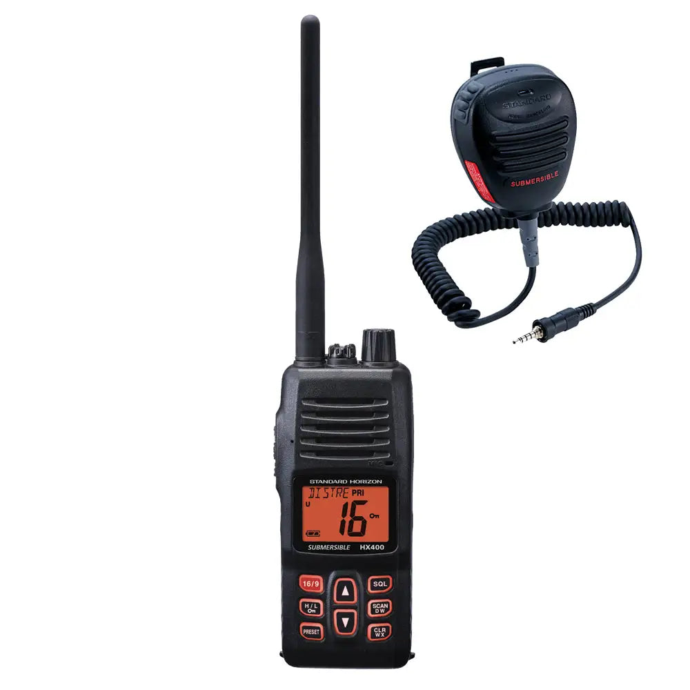Standard Horizon HX400 VHF w/FREE CMP460 Microphone [HX400/CMP460] - VHF - Handheld