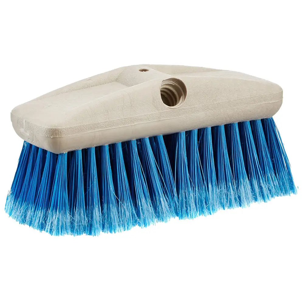 Star brite 8’’ Medium Bristle Wash Brush - Extend-A-Brush Compatible - Blue Medium [40011] - Cleaning