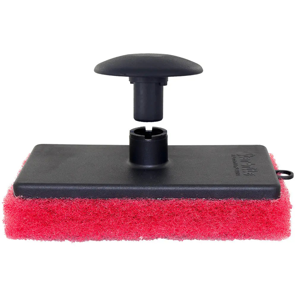 Star brite All-Purpose Medium (Red) Scrubber Pad - Ergonomic Handle [40021] - Cleaning