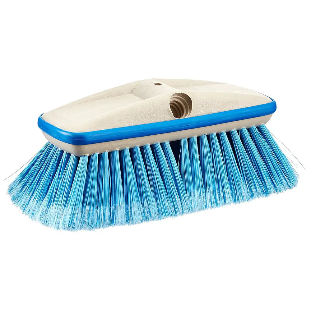 Star brite Deluxe Medium Blue Wash 8’’ Brush Head w/Bumper - Dual Connections [40162] - Cleaning