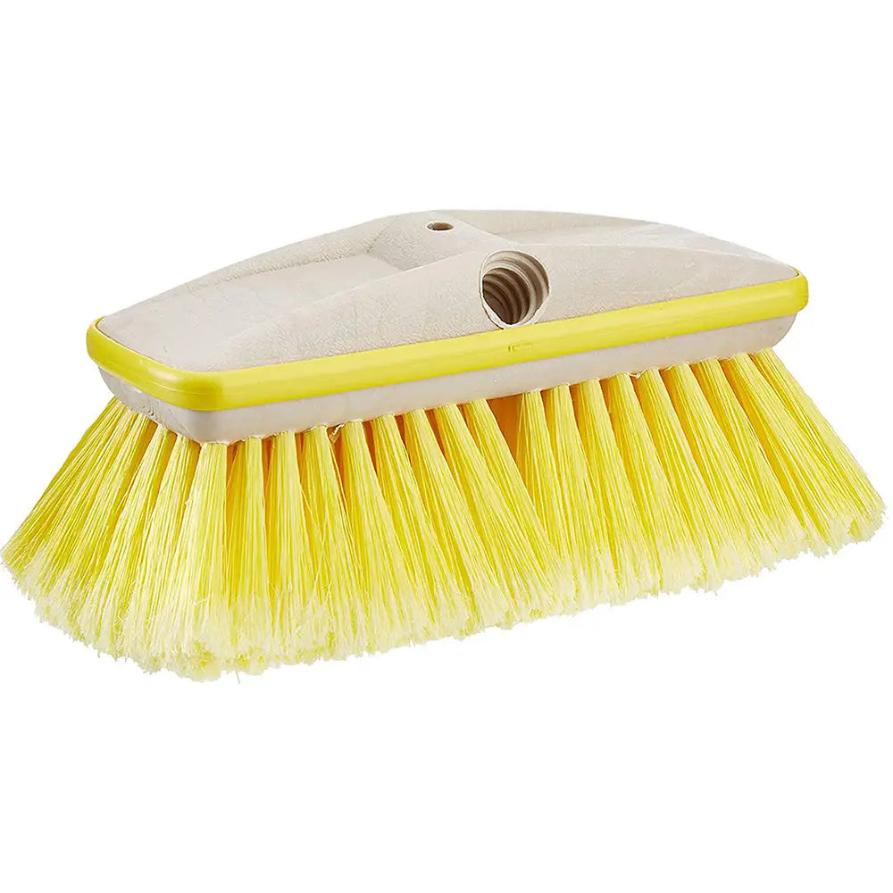 Star brite Deluxe Yellow Soft Wash 8’’ Brush Head w/Bumper - Dual Connections [40161] - Cleaning