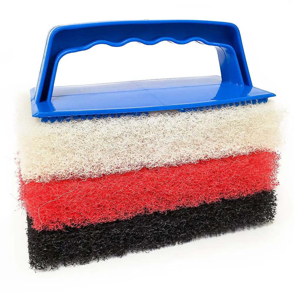 Star brite Large Multi-Texture Scrub Pad Kit w/Interchangeable Handle [42023] - Cleaning