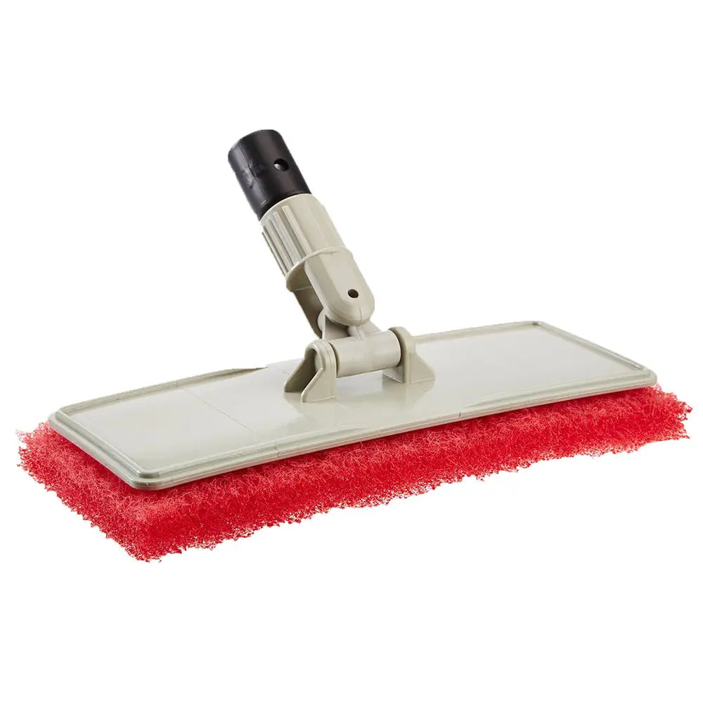Star brite Large Scrub Pad w/Flexible Head Scrubber - Medium Texture - Red [40124] - Cleaning