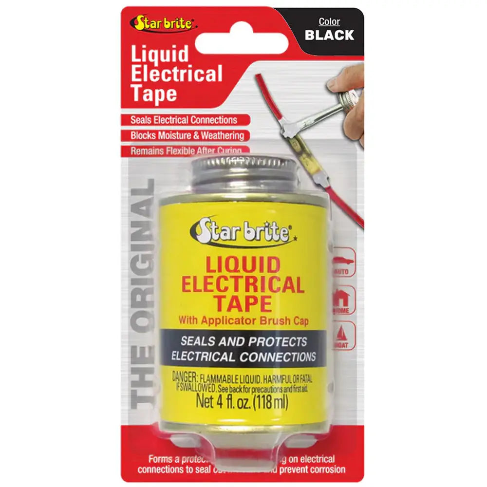 Black 4 oz Liquid Electrical Tape Star brite - Accessories