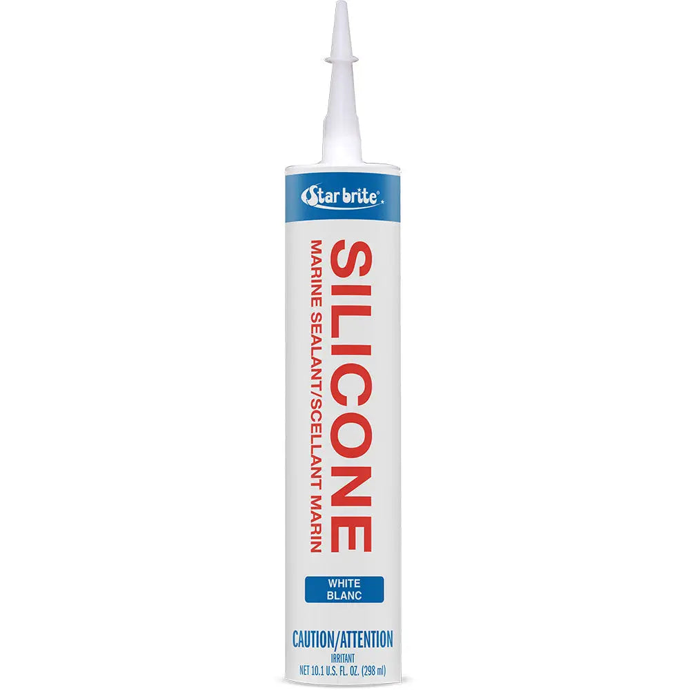 White Marine Silicone Sealant Star brite 10.3 oz - Adhesives/Sealants/Tapes