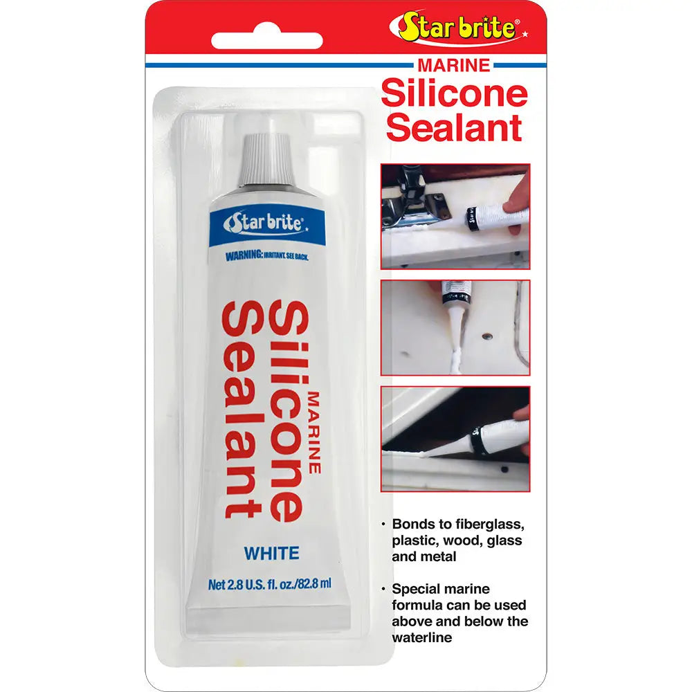 Star brite Marine Silicone Sealant - White - 2.8 oz [82101] - Adhesives/Sealants/Tapes