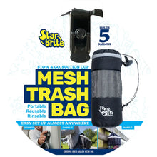 Star brite Mesh Trash Bag w/Locking Suction Cup Litter Guard Cinch Tie - 5 Gallons [52074] - Cleaning