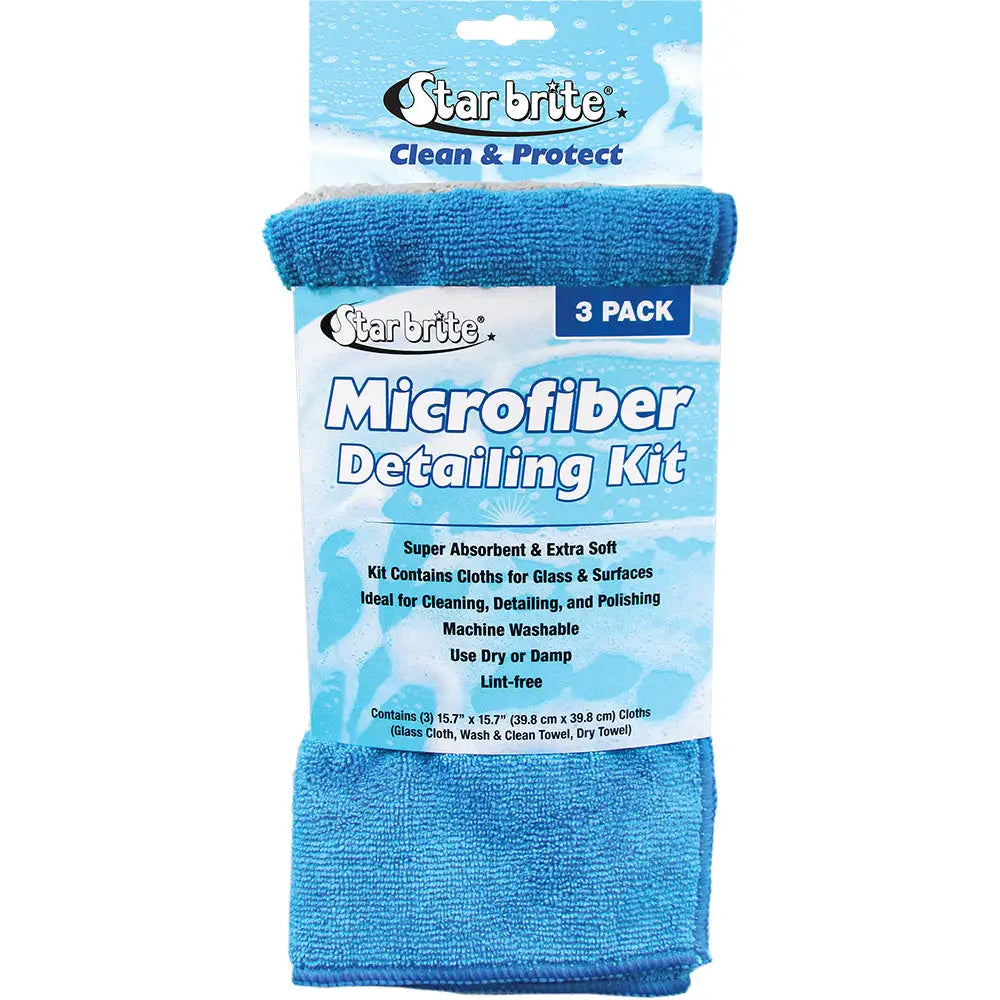 Star brite Microfiber Detailing Kit - Ultimate Cleaning Solution *3-Pack [40079] - Cleaning
