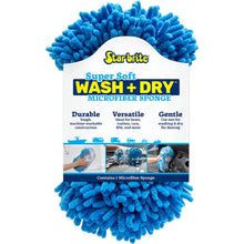 Star brite Microfiber Reggae Sponge - Blue Dual-Sided Scrubbing Dusting [40078] - Cleaning