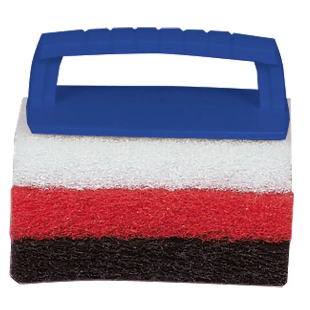 Star brite Multi-Texture Scrub Pad Kit w/Interchangeable Handle - 3 Pads [40023] - Cleaning