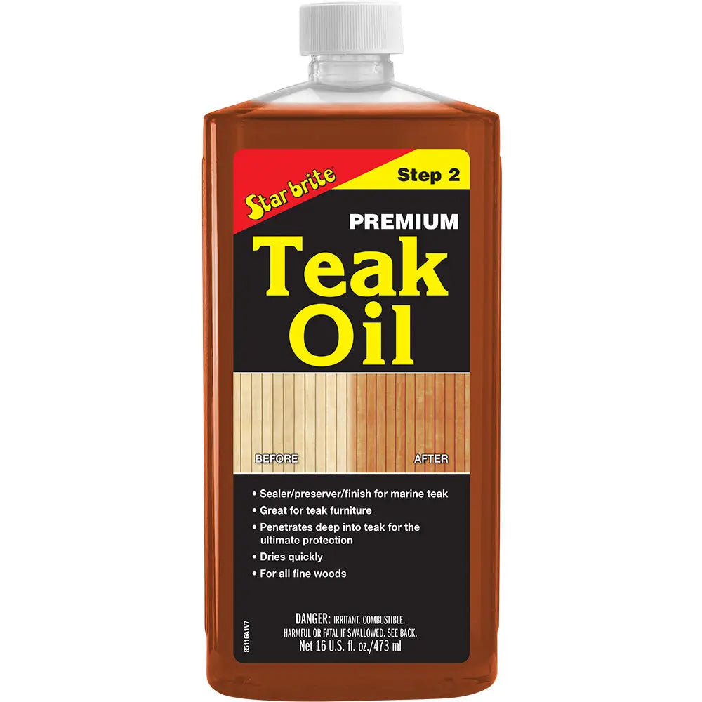 Star brite Premium Golden Teak Oil - 16 oz [85116] - Cleaning