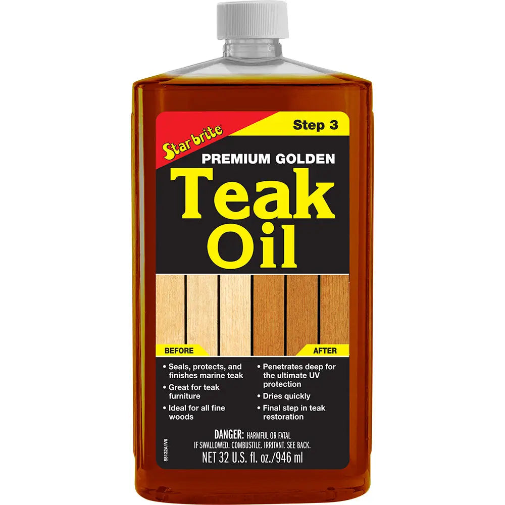 Star brite Premium Golden Teak Oil - 32 oz [85132] - Cleaning
