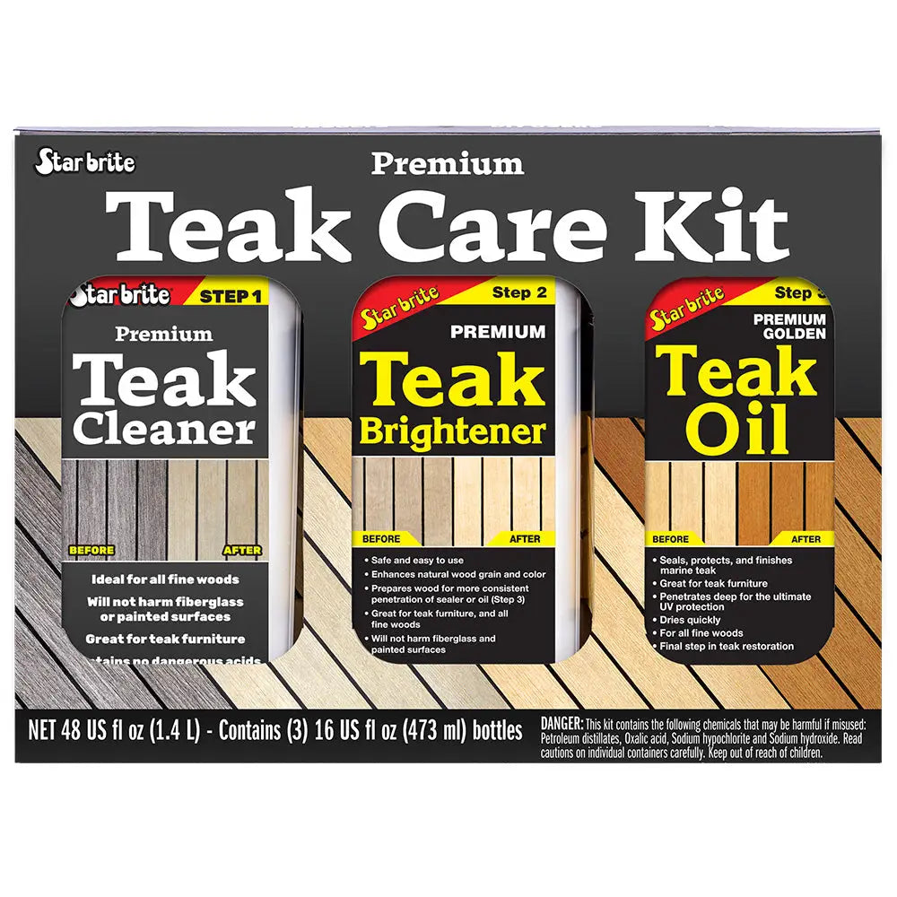 Star brite Premium Teak Care Kit - 16 oz [81216] - Cleaning