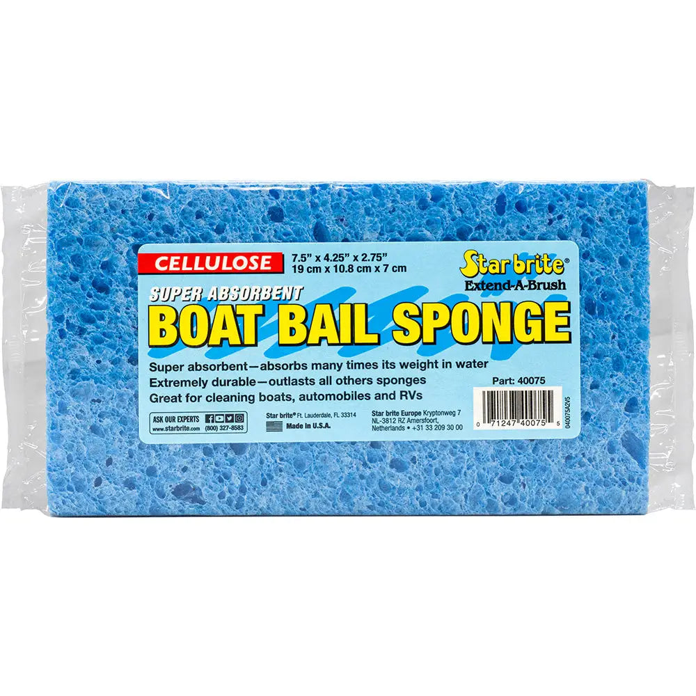 Star brite Super Absorbent Cellulose Bail Sponge XL - 7.5’’ x 4.25’’ x 2.75’’ [40075] - Cleaning