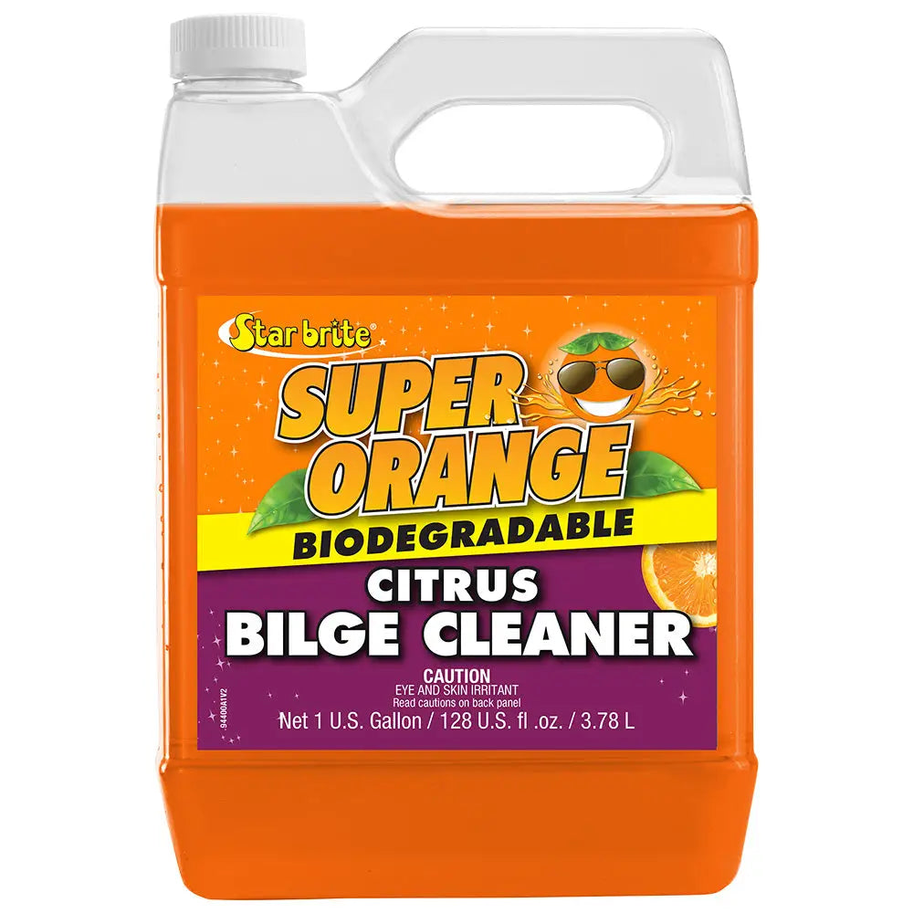 Star brite Super Orange Citrus Bilge Cleaner - Emulsifies Oil Fuel - 1 Gallon [94400] - Cleaning