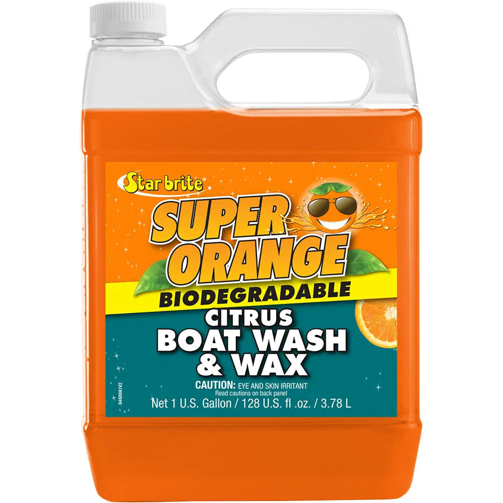 Star brite Super Orange Citrus Boat Wash Wax - Fresh Salt Water - 1 Gallon [94600] - Cleaning