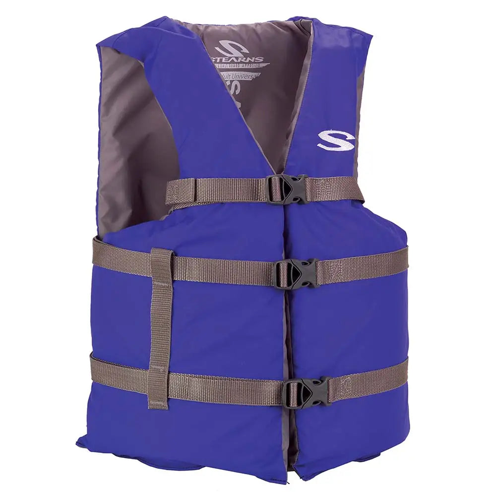 Stearns PFD 2001 Adult Boat Universal Blue Display for Adults Over 90lbs - Chest Size Of 50’’ [2160977] - Life Vests