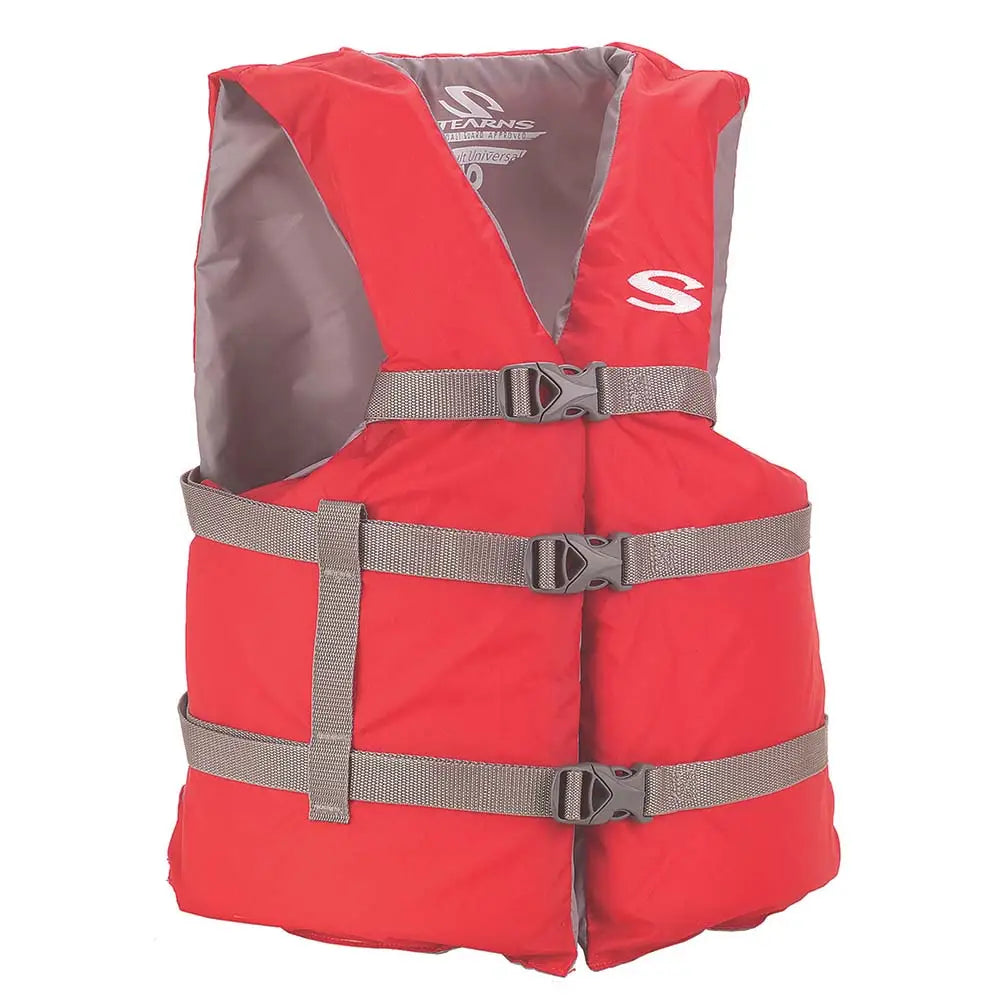 Stearns PFD 2001 Adult Boat Universal Red Display f/Adults Over 90lbs - Chest Size Of 50’’ [2160925] - Life Vests